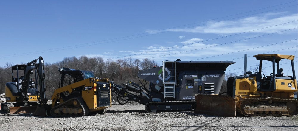 Various heavy machinary on site