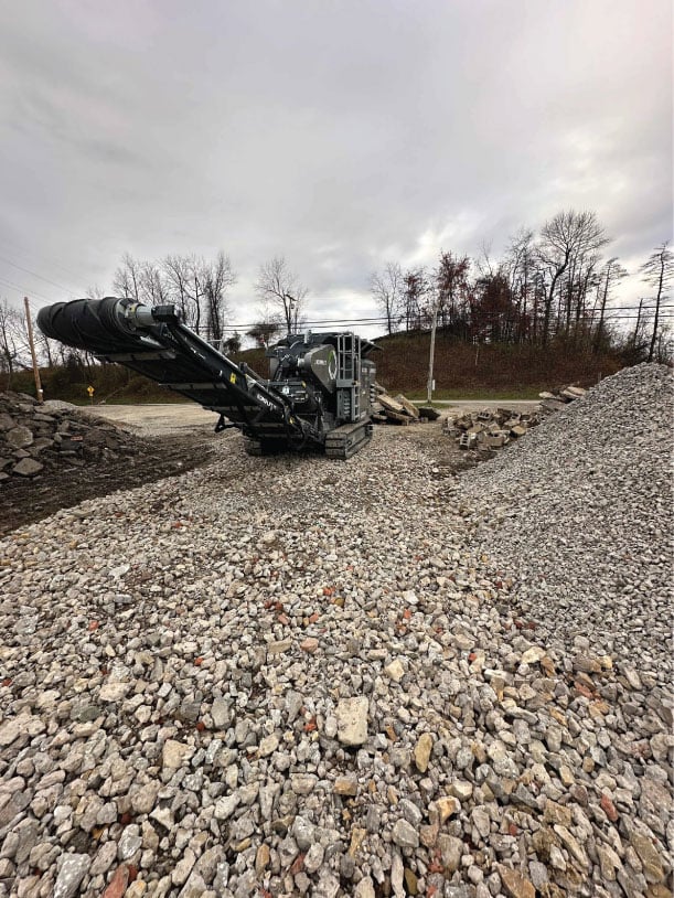 Crusher on site